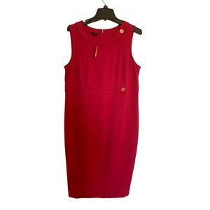 Talbot  Pink Sleeveless Size 14 Knee Length Women's NWT Dress